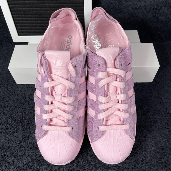 ADIDAS SUPERSTAR MINIMALIST ICONS CLEAR PINK WOMENS SHOES SIZE 9 PURPLE MENS 8 N - Picture 2 of 10